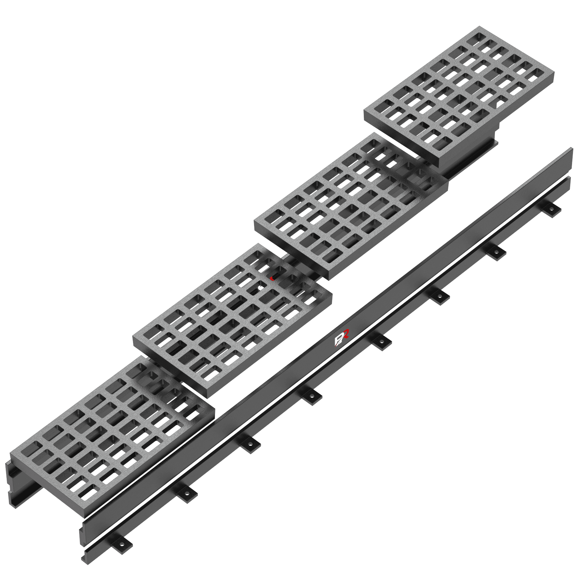 14" x 24" Steel Grate & Riser Fitment